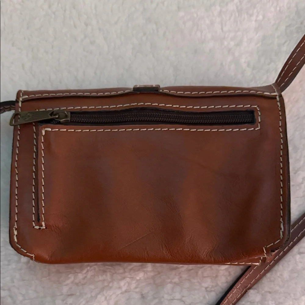 Patricia Nash, Brown Leather Torri Crossbody Bag - Picture 5 of 7